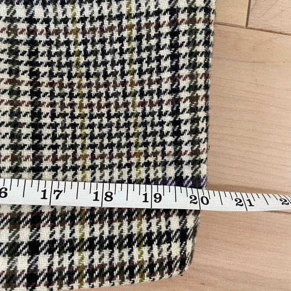 Vintage Plaid Wool Blazer Made In France - Picture 8 of 9